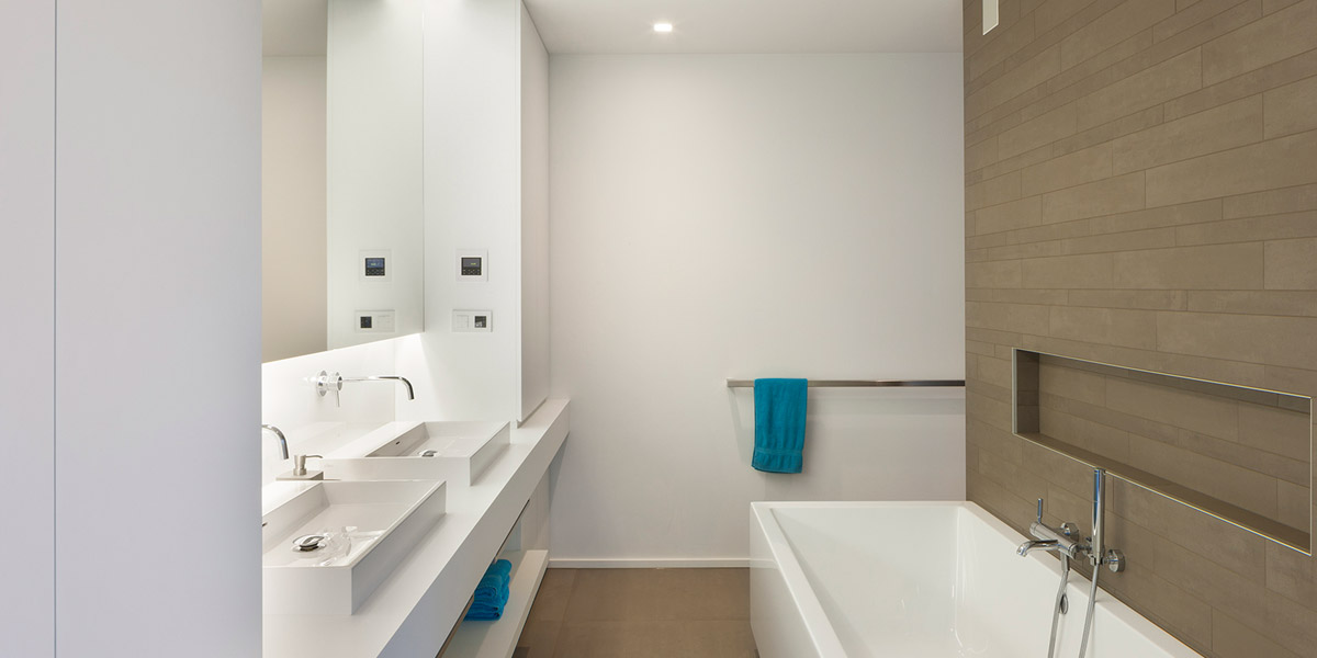 installatie van badkamer